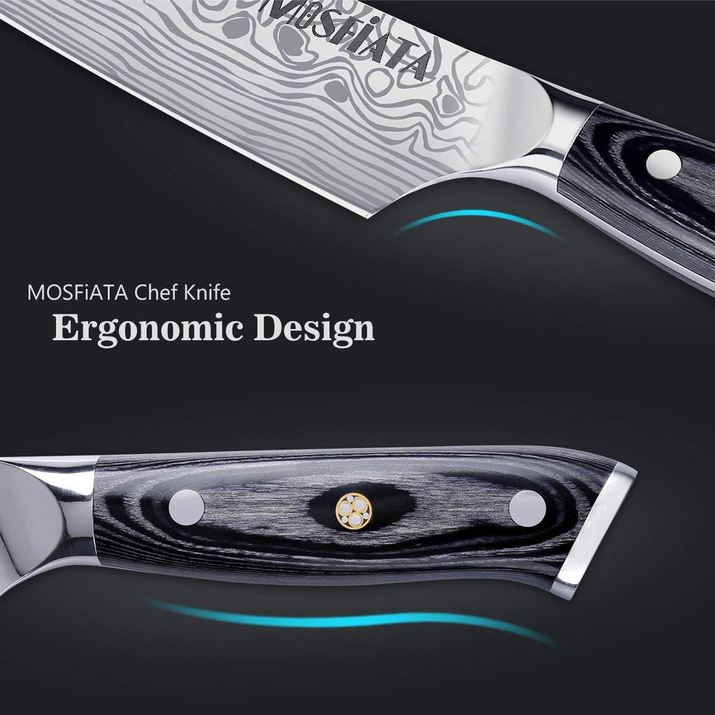 MOSFiATA 8" Super Sharp Professional Chef's Knife