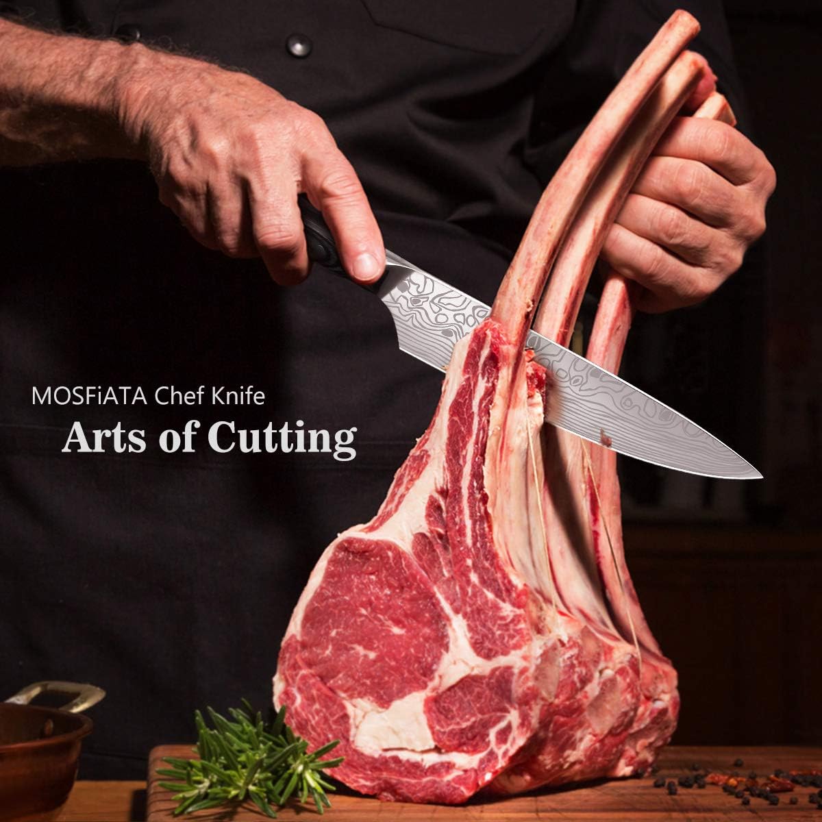 MOSFiATA 8" Super Sharp Professional Chef's Knife