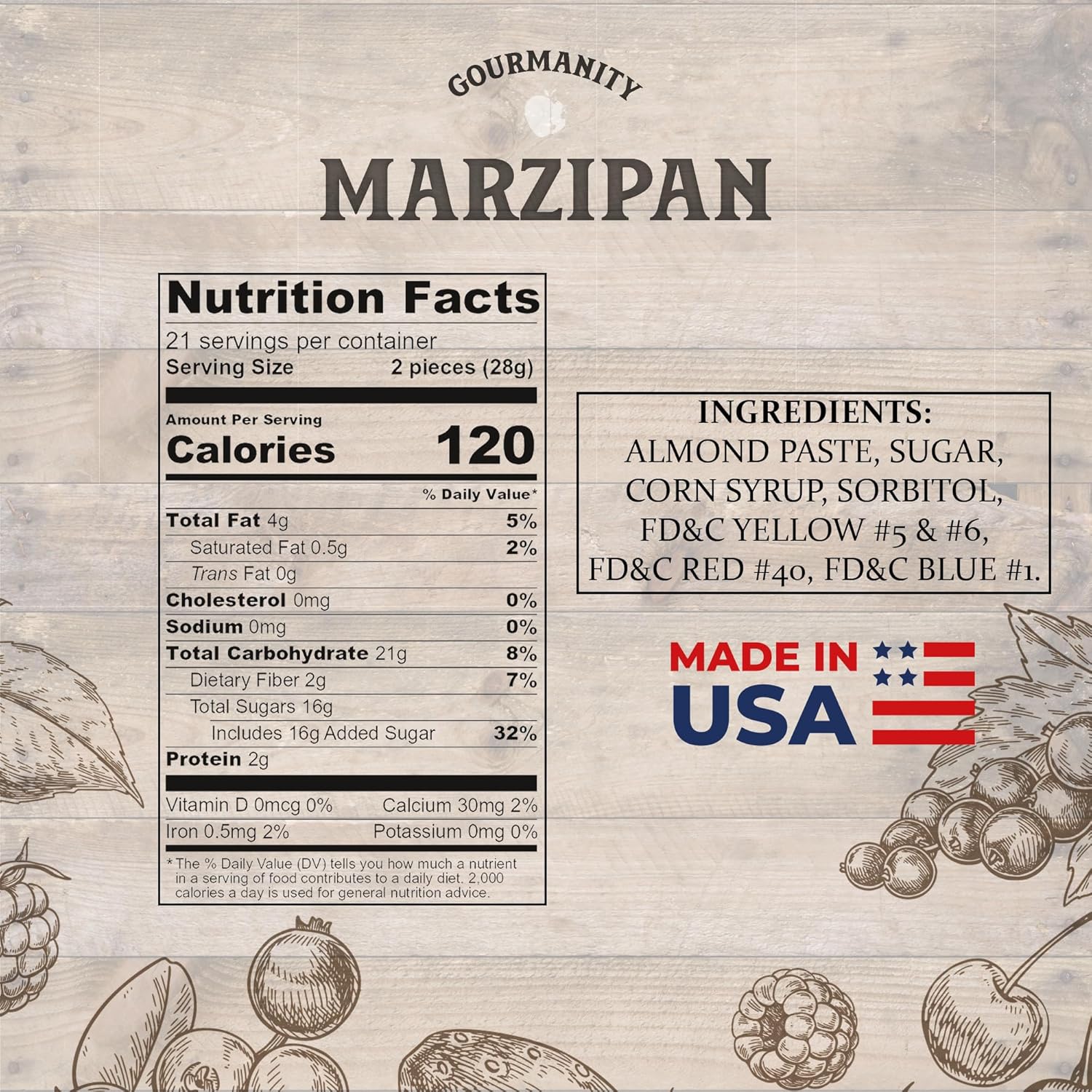 42 Marzipan Fruit Candy