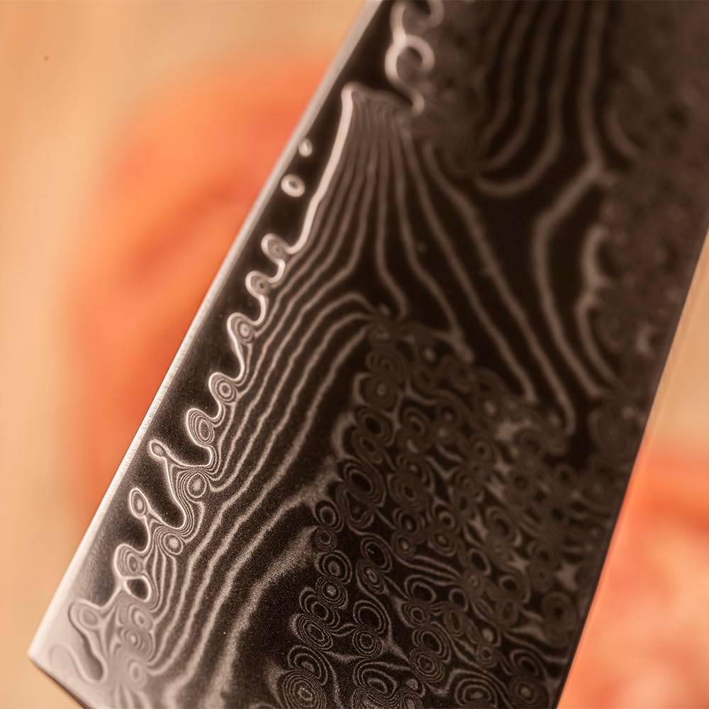 Meisai Damascus Chef Knife Set