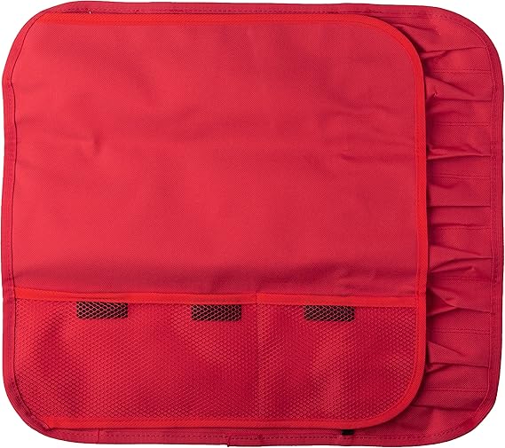 Mercer Culinary 7-Pocket Knife Roll Storage Bag, Red