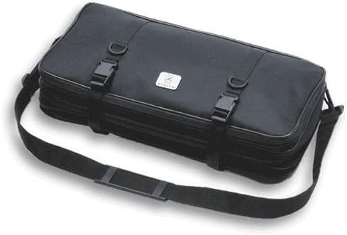 Mercer Culinary Triple-Zip 21-Pocket Knife Case, Black