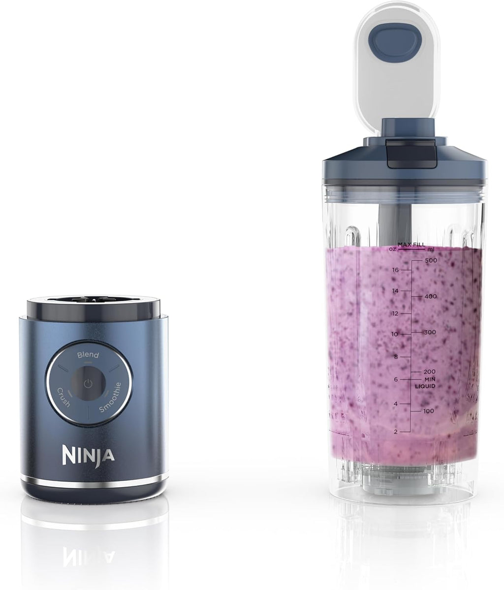 Ninja Blast Max, Portable Blender + Twist & Go, Personal Blender, Ninja Blender, Smoothie, Blend, Ice Crush, 3 Programs, Cordless, 22 oz removable...