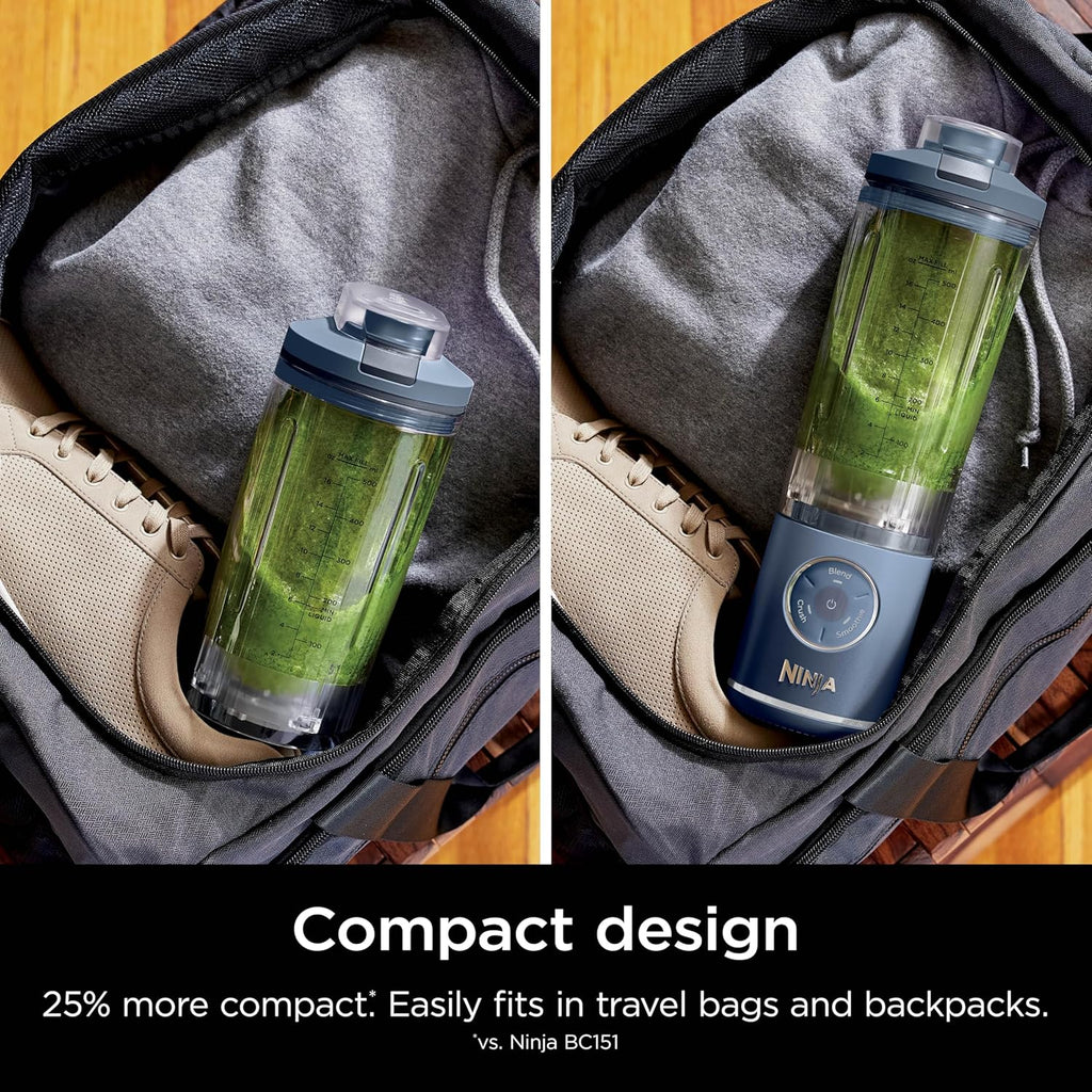 Ninja Blast Max, Portable Blender + Twist & Go, Personal Blender, Ninja Blender, Smoothie, Blend, Ice Crush, 3 Programs, Cordless, 22 oz removable...