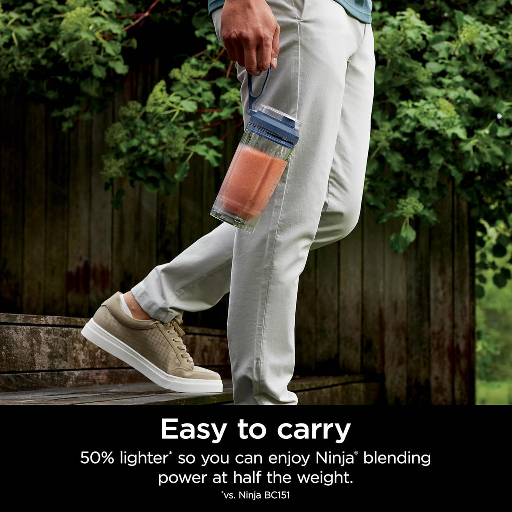 Ninja Blast Max, Portable Blender + Twist & Go, Personal Blender, Ninja Blender, Smoothie, Blend, Ice Crush, 3 Programs, Cordless, 22 oz removable...