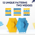 Chef Plating Tools Culinary Set - 2 Silicone Wedges with 12 Patterns