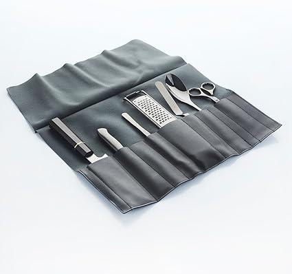 Chef Plating Tools Culinary Set | Black | 7 Professional Cooking Utensils | 3 Kitchen Tweezers Drawing Pencil Spoon Fish Tongs Spatula Slotted Spoon | Modernist Cuisine Food Art