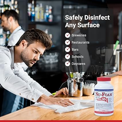 Sanitizing Tablets for Bar Glassware – Superior Rinse Aid - Hand Washing Bar, Tavern, Brewery Supplies - Spotless Serving Glasses - Professional-Grade Glass Sanitation - 100 Tablets/600 Quarts