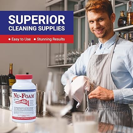 Sanitizing Tablets for Bar Glassware – Superior Rinse Aid - Hand Washing Bar, Tavern, Brewery Supplies - Spotless Serving Glasses - Professional-Grade Glass Sanitation - 100 Tablets/600 Quarts