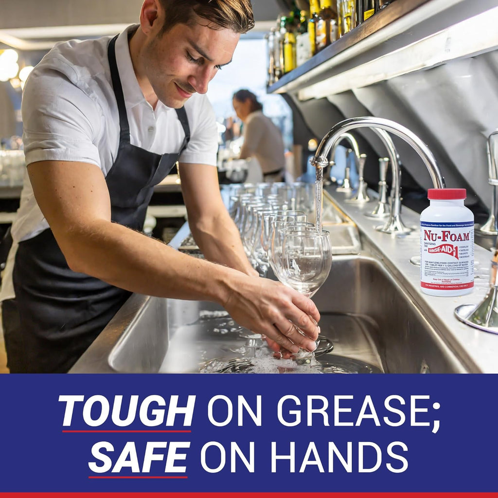 Sanitizing Tablets for Bar Glassware – Superior Rinse Aid - Hand Washing Bar, Tavern, Brewery Supplies - Spotless Serving Glasses - Professional-Grade Glass Sanitation - 100 Tablets/600 Quarts