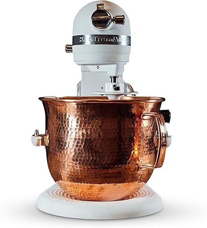 Sertodo Pure Copper 6 Quart Lift Stand Mixing Bowl compatible with Professional 6 quart 600 Series Mixers