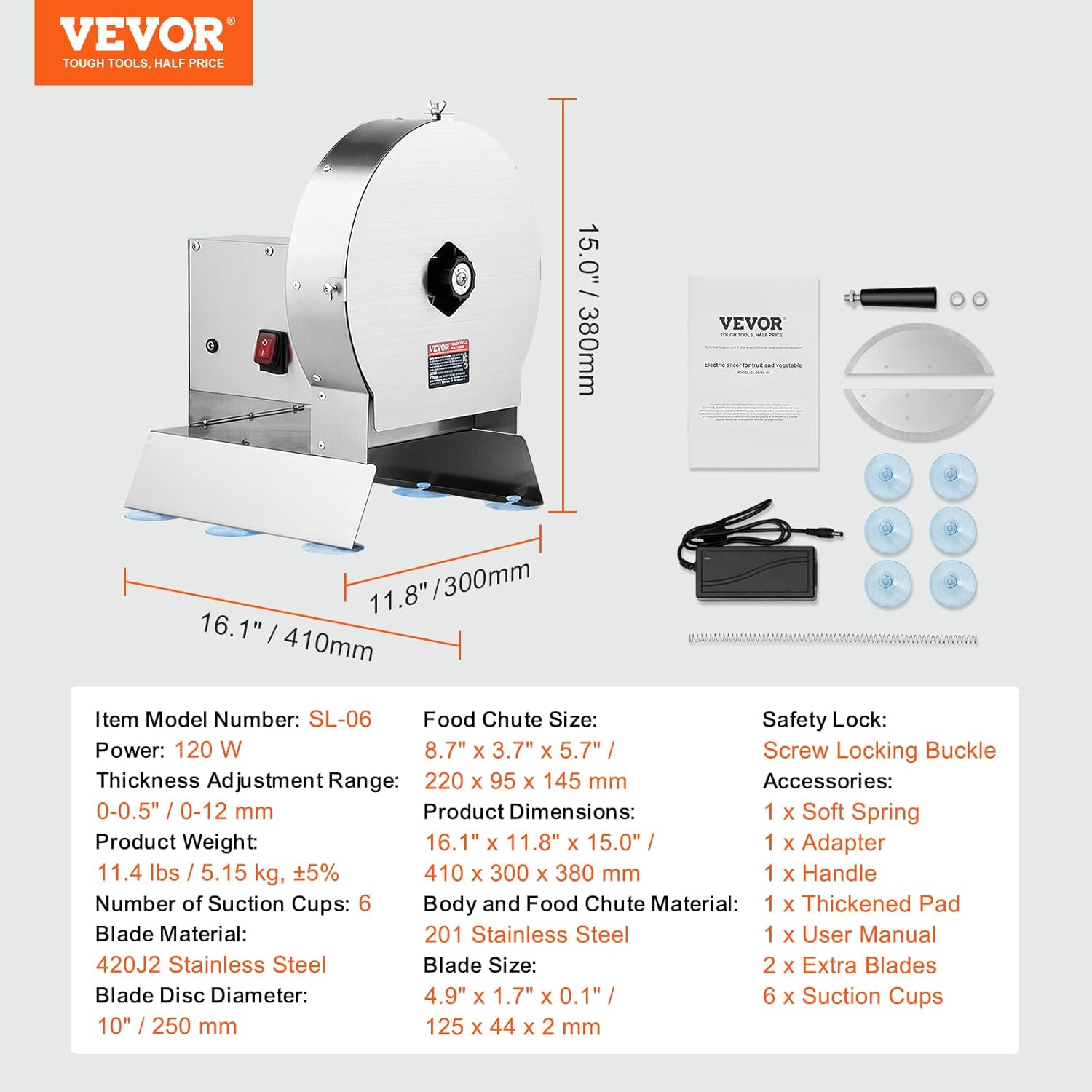 VEVOR Electric Vegetable Slicer