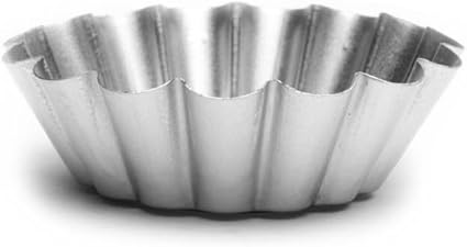 Fox Run Set of 12 Tart Tin, 2.5", Silver