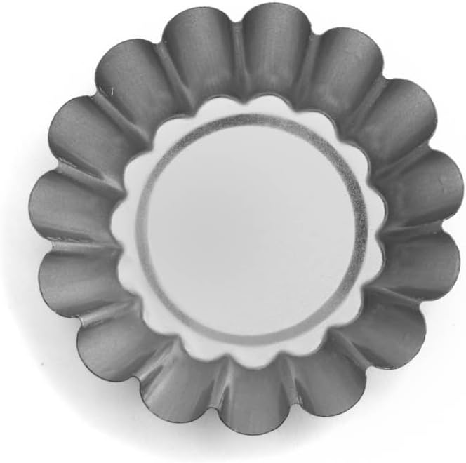 Fox Run Set of 12 Tart Tin, 2.5", Silver