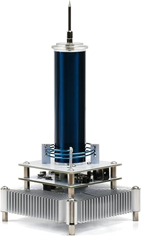 Joytech Music Tesla Coil Acrylic Base Shell Arc Plasma Loudspeaker Wireless...