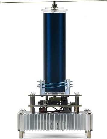 Joytech Music Tesla Coil Acrylic Base Shell Arc Plasma Loudspeaker Wireless...