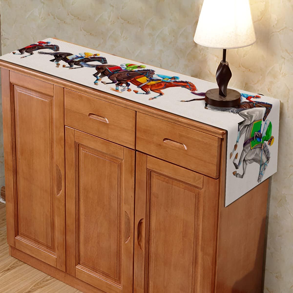 Kentucky Derby Decorations Plastic Kentucky Derby Tablecloth Run for The Roses Horse Racing Party Decoration Horse Table Cloth Kentucky Derby TableCloth for Dining Room Kitchen Indoor Outdoor Decor