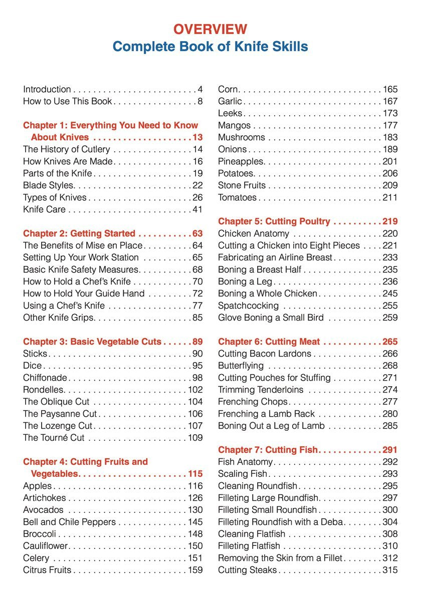 The Zwilling J. A. Henckels Complete Book of Knife Skills: The Essential Guide to Use, Techniques and Care Spiral-bound – Illustrated, September 23, 2010