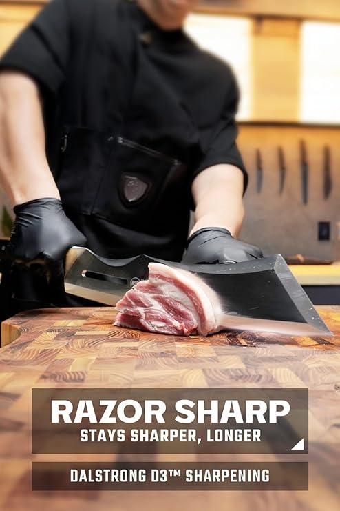 Dalstrong Heavy Duty Butcher Breaking Knife - 14 inch Cleaver Knife