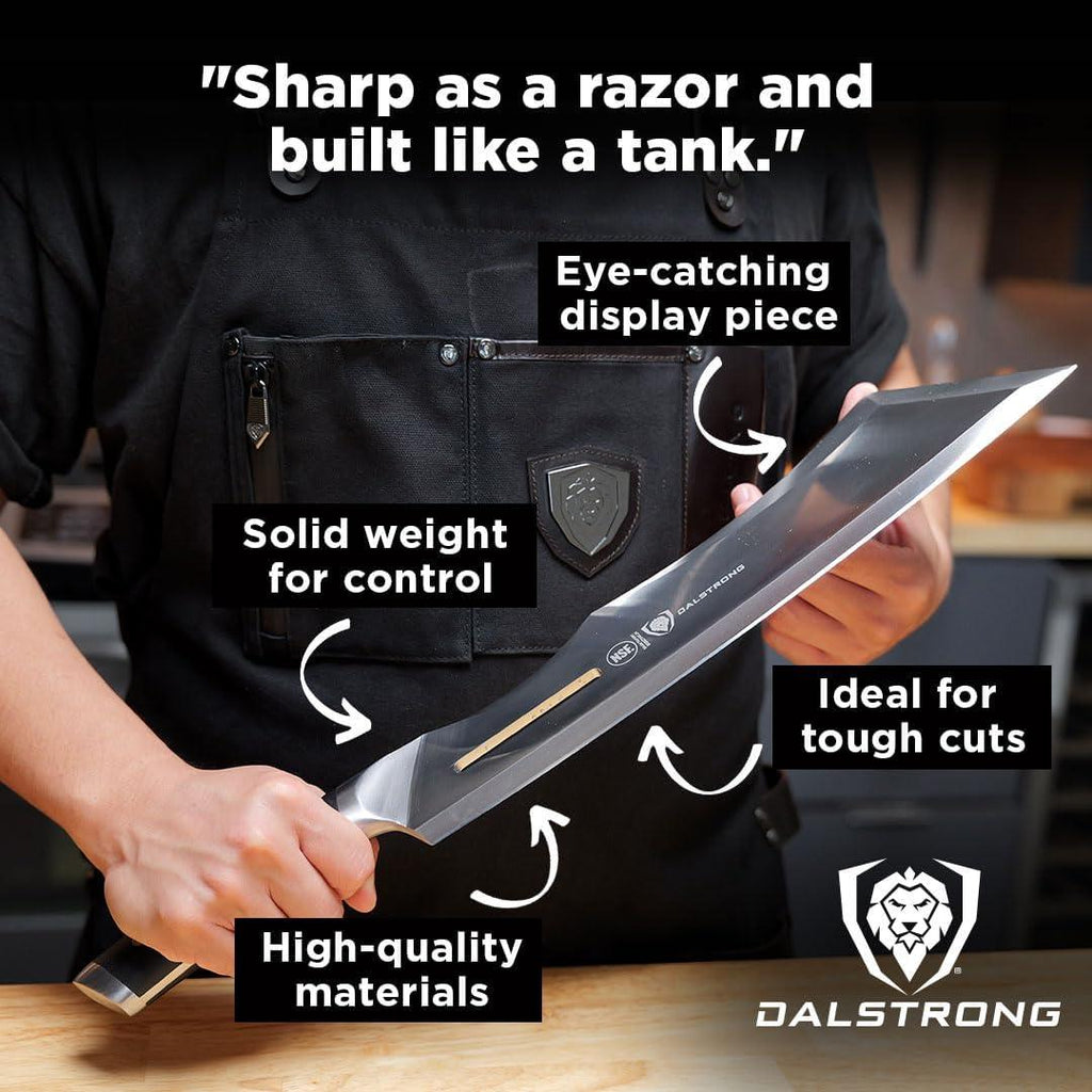 Dalstrong Heavy Duty Butcher Breaking Knife - 14 inch Cleaver Knife
