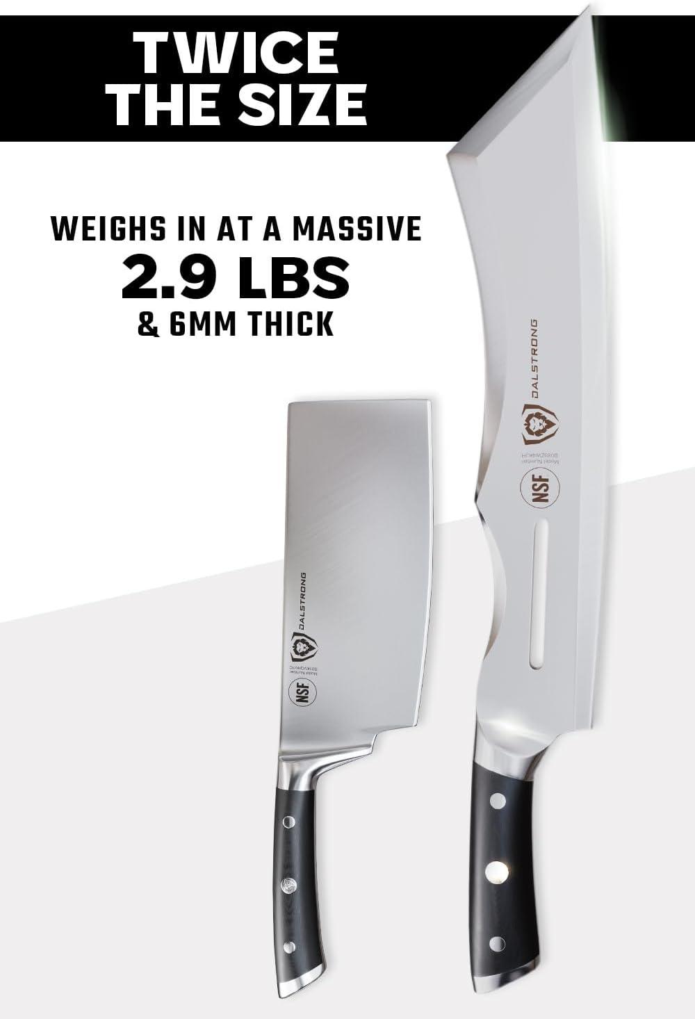 Dalstrong Heavy Duty Butcher Breaking Knife - 14 inch Cleaver Knife