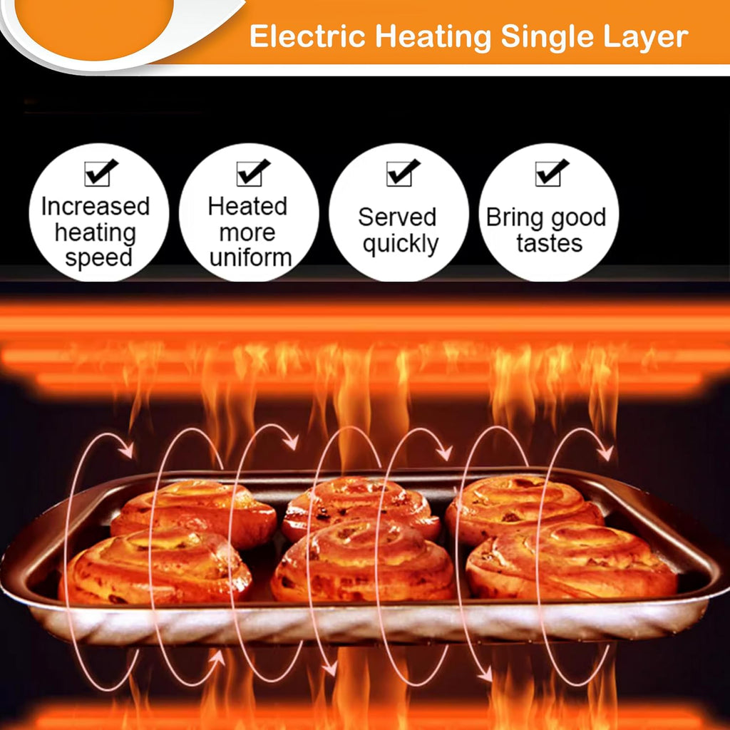 INTSUPERMAI Commercial Pizza Oven Electricity Bakery Oven Stainless Steel Oven 6 Tray 3 Layer 220V 19.8KW