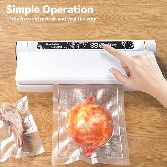 Vacuum Sealer, Vacuum Sealer Machine with 20 Food Preservation Bags