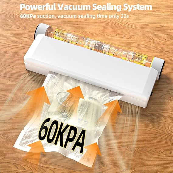 Vacuum Sealer, Vacuum Sealer Machine with 20 Food Preservation Bags