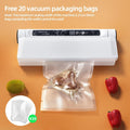 Vacuum Sealer, Vacuum Sealer Machine with 20 Food Preservation Bags