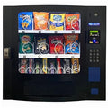 Countertop Snack Vendor, 16 Selections (2 Snack/1 Candy Tray); Includes Changer & Bill Acceptor, Credit Card Reader Not Included, Black Color