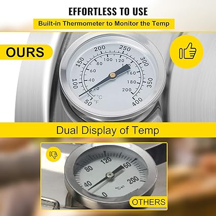 VEVOR Alcohol Still, 5Gal / 19L Alcohol Distiller with Thumper Keg, Distillery Kit for Alcohol with Copper Tube, Build-in Thermometer & Water Pump for Wine Whisky Brandy