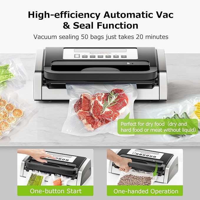 Vacuum Sealer Machine - Food Vacuum Sealer Machine Automatic Air Sealing System for Food Storage