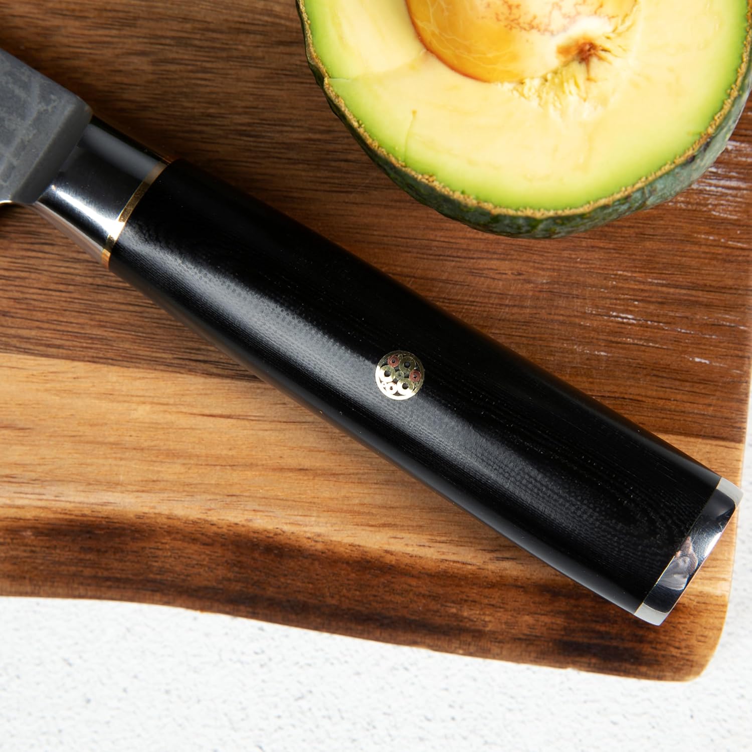 Yatoshi Magnetic Kitchen Knife Block Set 6 Pcs - Japanese 67 Layer High-Grade VG-10 Damascus Steel Knives