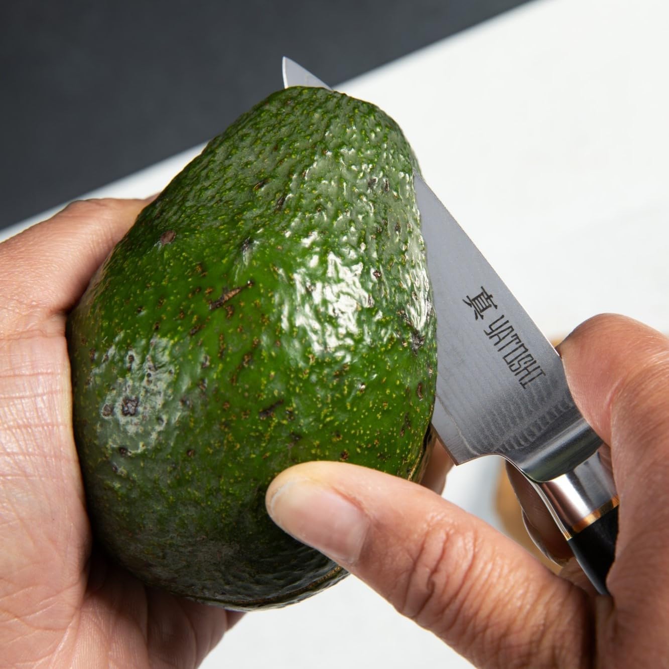 Yatoshi Magnetic Kitchen Knife Block Set 6 Pcs - Japanese 67 Layer High-Grade VG-10 Damascus Steel Knives