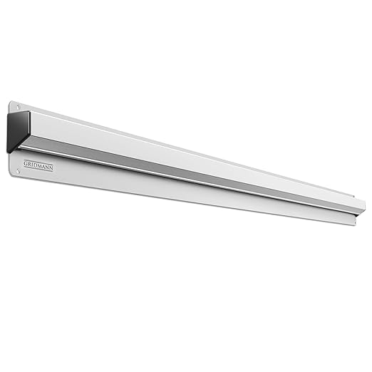 44-inch Slide Check Rack, Aluminum Restaurant Ticket Holder for Commercial Kitchen Food Orders