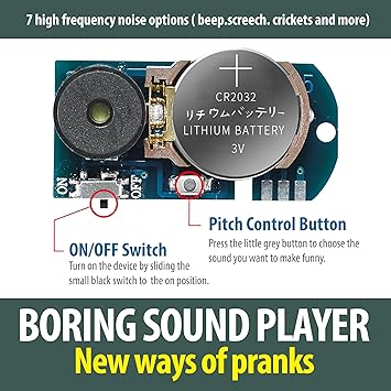 Cricket Noise Maker Prank (3 Pack),Prank Noise Maker,Prank Stuff for Adults,Beeping Prank Irritating Noise Maker, Small Size and Long Battery Life, Suitable for Party, Office, Home, School, Car