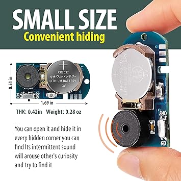 Cricket Noise Maker Prank (3 Pack),Prank Noise Maker,Prank Stuff for Adults,Beeping Prank Irritating Noise Maker, Small Size and Long Battery Life, Suitable for Party, Office, Home, School, Car