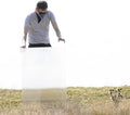 Portable a Real Working Invisibility Shield Lenticular Sheet Optical Illusion Magic Props Invisible Effects Tools Create Amazing 3D Effects & Illusions