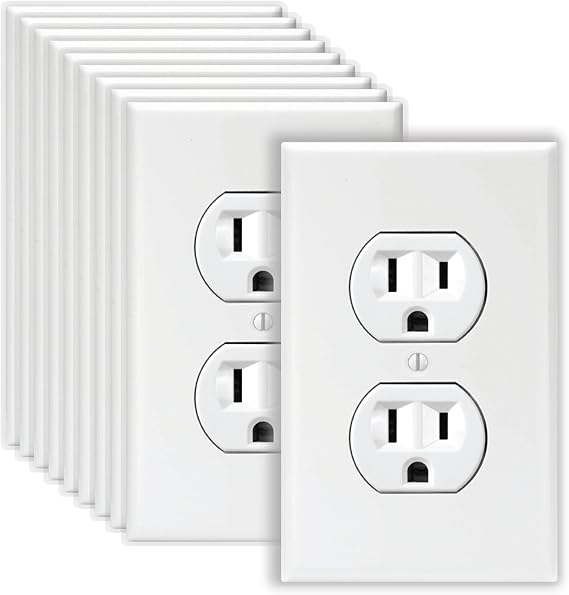 Fake Outlet Stickers Prank - Airport Wall Sockets - 12 Pack - Funny Electrical Power Plug Plate Cover Decals (US)