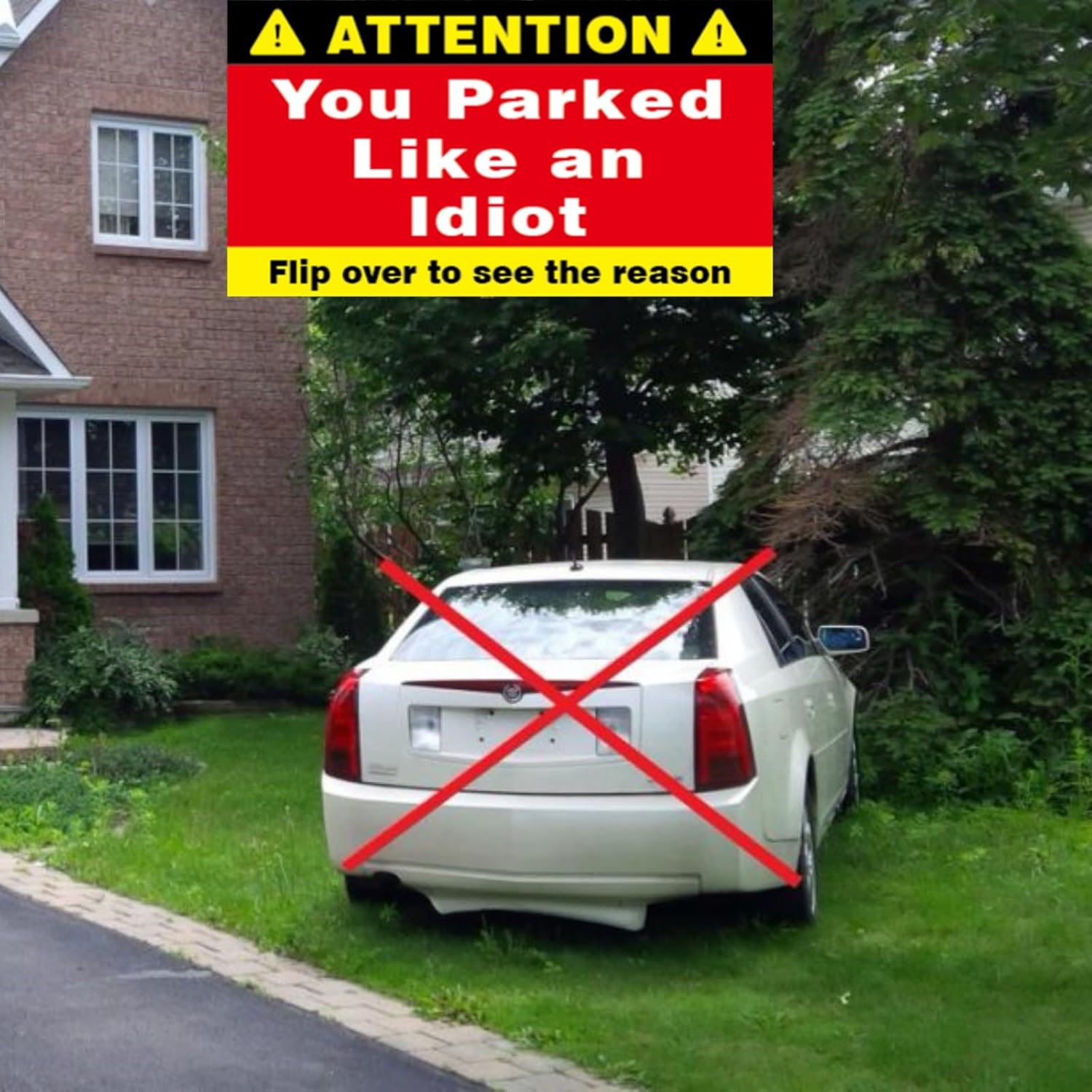 Bad Parking Cards, 50Pcs You Parked Like An Idiot Cards, 3.5"x2" Learn to Park Cards with Multi Reasons for Bad Parking, Funny Car Accessories...