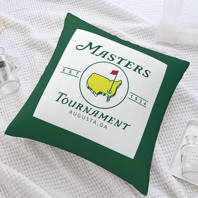 Golf Tournament Pillow Cases Square Decor Car Bed Bedroom Sofa Soft 18"X 18"Inch Polyester Throw Pillow Covers
