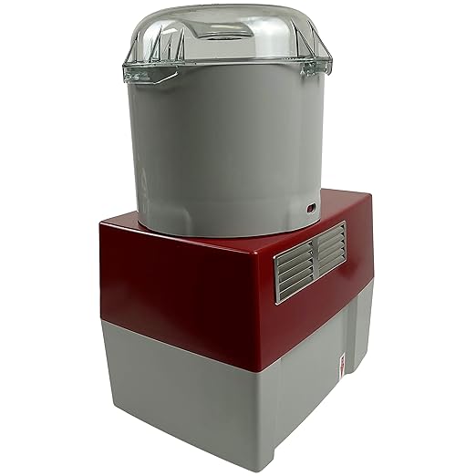 Robot Coupe R2B Food Processor Cutter/Mixer, 3-Quart Batch Bowl, Polycarbonate, 1 HP, 120v, Gray, Red, and Clear