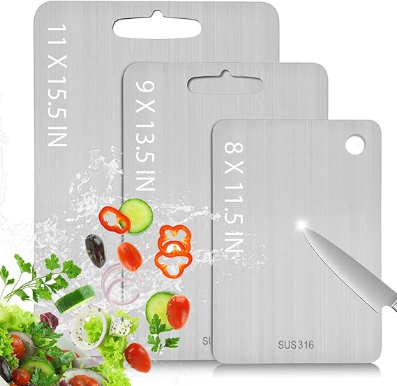 Titanium Cutting Board, Stainless Steel Food Grade Cutting Board