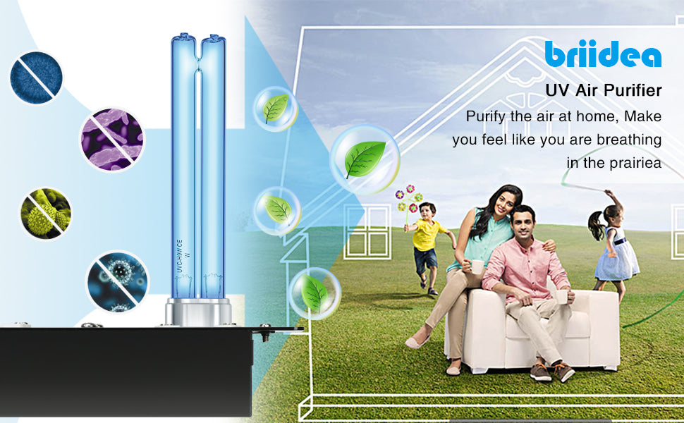 Lasting Light: FE UV Light Bulb, UV-C Light Bulb 25-Watt E26 Base, One Bulb Ozone and One Bulb Ozone Free, 2 Count