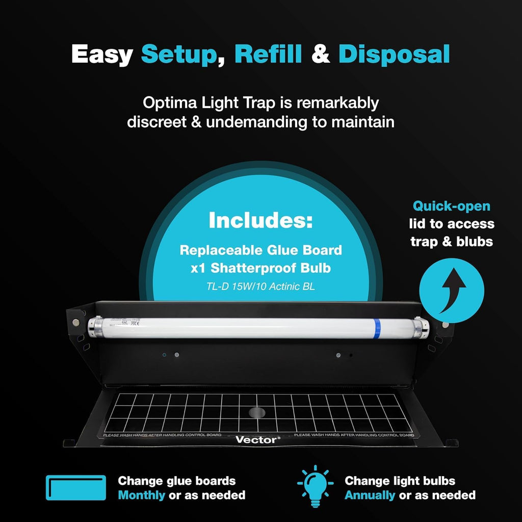 Catch Master Vector Optima Light Trap, UV Light Fly Traps
